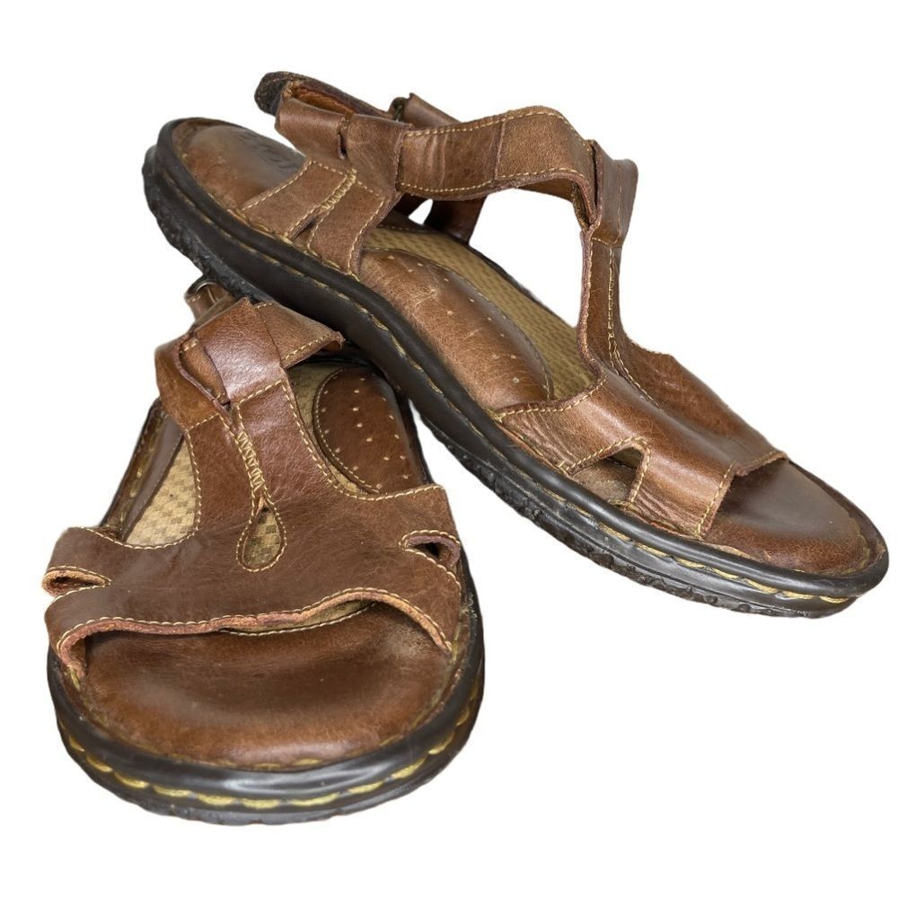 Born Leather Sandals Brown